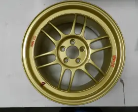 Enk3797808045gg Enkei Rpf1 17x8 5x100 45mm Offset 73mm Bore Gold Wheel For 02-10 Wrx And 04 Sti
