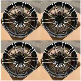 120-818m-rimsgbmf-19 Euro Design 19 Inch Rims Fit Bmw 535i 535ix 2010 2011 12 13 14 2015 2016 2017 Wheels 19x8.5/9.5