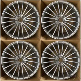 Ed-1985-95112-gmmf-0129-r Euro Design 19 Inch Rims Fit Mercedes Benz Cls400 Amg 2015 2016 2017 Wheels 19x8.5/9.5 Gunmetal