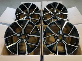Ed-ad-20x8.5-gbmf Euro Design 19 Inch Rims Fit Volkswagen Taos 2022 2023 2024 Wheels Gloss Black 5x112 19x8.5 New