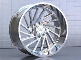 Evok Ev505-241286-44c-2217 4x New 24x12 Ev505 Wheels Chrome 8x6.5 Ram Chevy 2500 Gmc 8x165.1