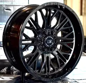 Ev506-221237-44b-2330 Evok 4x New 22x12 Ev506 Wheels Gloss Black 6x5.5 Chevy Gmc 6x135 F150