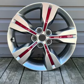 52910-2v250 Factory/oem Hyundai Veloster 2012-2017 Wheel 18 Inch Rim Hyper Red Inserts Used