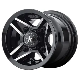 Fa-127-m Fairway Alloy Fa127 Divot 8x7 4x101.6 Offset Gloss Black Machined Qty Of 4