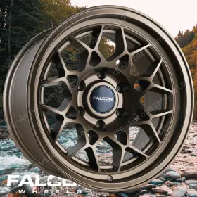 Tx3-7983-12-mbr-eae Falcon Off-road 17x9 6x139.7 6x5.5 -12 Offset Tx3 Matte Bronze Meshspokes Truck Wheels 4