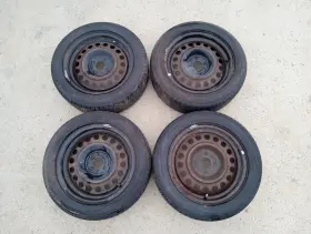 04726135aa Fiat 2012-19 500 Set Of 4 Factory Steel Rims Tires 185/55r15