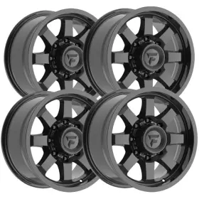 Fa16-18908170p12b Fittipaldi Off-road Set Of 4 Offroad Fa16b 18x9 8x170 12mm Gloss Black Wheels Rims