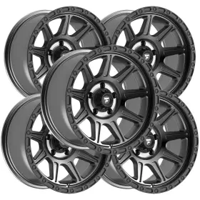 Ft104-17905127n12ab Fittipaldi Off-road Set Of 5 Offroad Ft104ab 17x9 5x5 Inch -12mm Gunmetal Wheels Rims