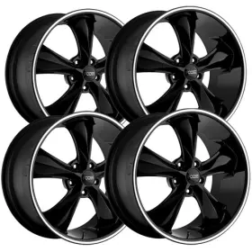 F10417706140 Foose Set Of 4 F104 Legend 17x7 5x4.75 Inch 1mm Gloss Black Wheels Rims 17