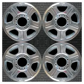 5c3z1007ma Ford Set 2005 2007 2009 F250 F-250 F350 F-350 Oem 18 Polished Wheels Rims 3603