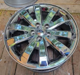 At4z1007b Ford 2007-2010 Edge 18x7-1/2in Wheel/rim Oem Chrome