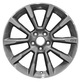 560-03863 Ford Br3z1007d 19x8.5 10 Spoke Used Aluminum Wheel Machined And Painted Charcoal