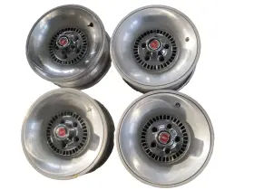 D4oz-1130-h Ford Set 4 1974 1975 1976 Torino Elite 15 Inch X6.5 Bright Finished Wheels With Caps D4oz-1130-h Ford Set 4 1974 1975 1976 Torino Elite 15 Inch X6.5 Bright Finished Wheels With Caps