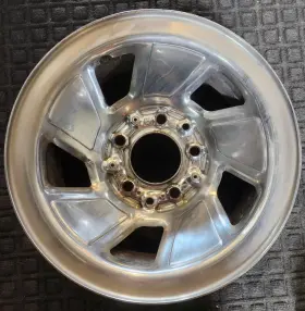F2tz1015b Ford 17 Inch F-150 Bronco Factory Oem Chrome Skin Steel Wheel 15x7 1/2 1992-1996