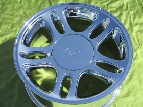 F6zz1007c Ford 17 Inch New Set Mustang Gt Oem Chrome Wheels 3174- 1994-2004