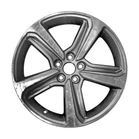 560-10193 Ford Kt4z1007b 18x8 5 Spoke Alloy Wheel Machined And Painted Medium Silver Metallic