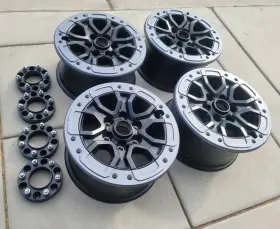 N1wj-1007-aa Ford 17 Inch Ranger Raptor Oem Beadlock Wheels 2024-2025 Clean Low Mile Takeoff Set