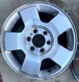 R17x7.5jx44 Ford Truck 4l3z1007gb 2004 - 2008 F150 5 Spoke Wheel Machined Silver Oem