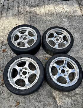 Forgeline Competition Rs Rs-17 Porsche Original 17 Inch Wheels Set No Center Caps