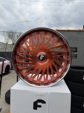 Forgiato 822828 28 Inch K4 Wheels 6x139.7 6x135 Cadillac Escalade Truck Rose Gold