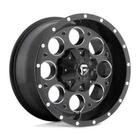 D52515800437 Fuel 1pc 15x8 D525 Revolver 5x114.3/5x120.65 Black -18mm