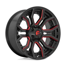 D71220909850 Fuel 1pc 4 - D712 Rage 20x9 6x135/6x139.7 Black 1mm