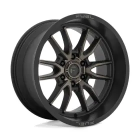 D76218908445 Fuel 1pc 4 New 18x9 D762 Clash Matte Black Double Dark Tint 6x139.7 Et-12