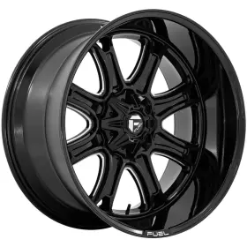 Fc853be20908001 Fuel 1pc 20x9 1 Darkstar 8x6.5 Gloss Black Milled Wheels Set Of 4