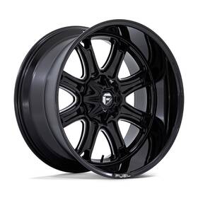 Fuel 1pc Fc853be22100018n 4 New 22x10 Darkstar Gloss Black Milled Blank Et-18 Wheel Rim