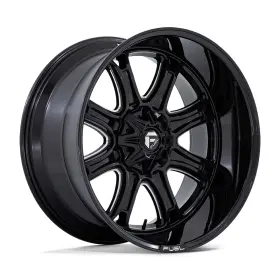 Fc853be22100018n Fuel 1pc 4 New 22x10 Darkstar Gloss Black Milled Blank Et-18 Wheel Rim