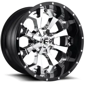 D24620001847 Fuel Assault D246 20x10 8x180 Et-18 Chrome Face With Gloss Black Lip Qty Of 4