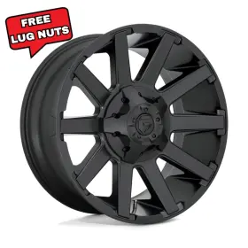 D43720901857 Fuel 4 New - 20x9 Contra Wheels Satin Black D437 Rims 8x180 20mm