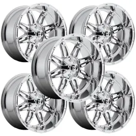 D53018909857 Fuel Set Of 5 D530 Hostage 18x9 6x135/6x5.5 Inch 20mm Chrome Wheels Rims 18