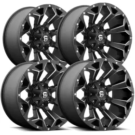 D54622207047 Fuel 4 D546 Assault 22x12 5x5.5 Inch /5x150 -44mm Black/milled Wheels Rims 22