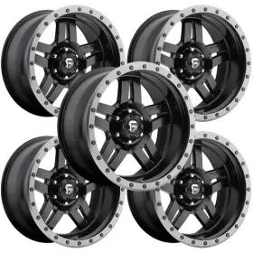 D55717858345 Fuel Set Of 5 D557 Anza 17x8.5 6x5.5 Inch -6mm Matte Black Wheels Rims 17