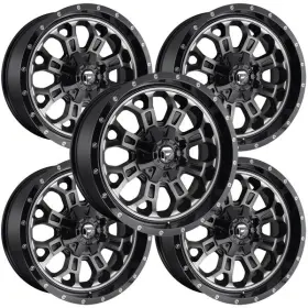 D56117909845 Fuel Set-5 D561 Crush 17x9 6x135/6x5.5 Inch -12mm Black/tint Wheels Rims 17