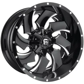 D57417902645 Fuel D574 Cleaver 17x9 5x4.5 Inch /5x5 -12mm Black/milled Wheel Rim 17
