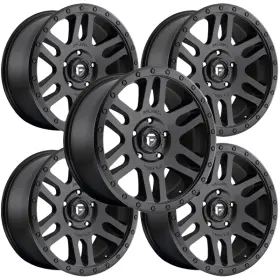 D58417858350 Fuel Set Of 5 D584 Recoil 17x8.5 6x5.5 Inch 7mm Matte Black Wheels Rims 17