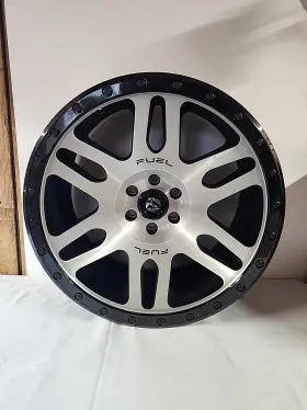 D58520909452 Fuel Offroad Recoil D585 Gloss Black With Brushed Face 20x9 6 Bolt Offset Rim