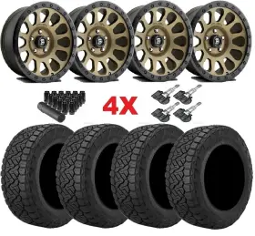 D60017858350 Fuel Vector Bronze Wheel Tire All Terrain Package Set 265 65 17 At New