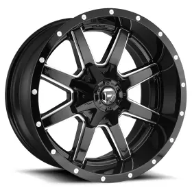 D61020001847 Fuel D610 Maverick 20x10 8x180 -18mm Black/milled Wheel Rim 20 Inch