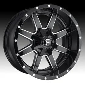 D61020907057 Fuel D610 Maverick Gloss Black Milled 20x9 5x5.5 / 5x150 20mm