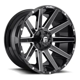 D61518902645 Fuel Contra D615 18x9 5x114.3/5x127 Offset -12 Gloss Black And Milled Qty Of 1