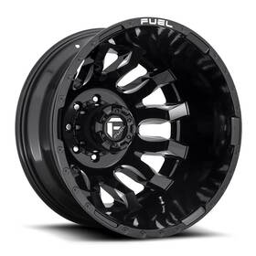 Fuel D67320828d35 Blitz D673 Dually Rear 20x8.25 8x165.1 Et-240 Gloss Black Milled Qty Of 1