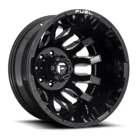 D67320828d35 Fuel Blitz D673 Dually Rear 20x8.25 8x165.1 Et-240 Gloss Black Milled Qty Of 1