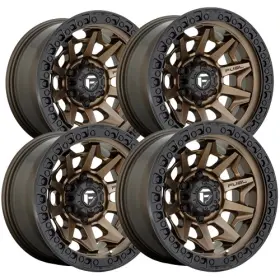 D69618908950 Fuel Set Of 4 D696 Covert 18x9 6x135 1mm Bronze Wheels Rims 18 Inch