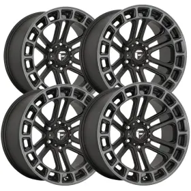 D72022008450 Fuel Set Of 4 D720 Heater 22x10 6x5.5 Inch -13mm Black/tint Wheels Rims 22