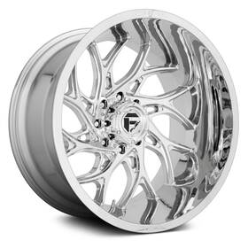 Fuel D74020901750 D740 Runner Wheels 20x9 1 8x170 125.1 Chrome Rims Set Of 4