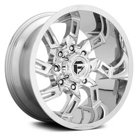 Fuel D7462090b450 D746 Lockdown Wheels 20x9 1 5x139.7 78.1 Chrome Rims Set Of 4