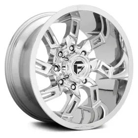D7462090b450 Fuel D746 Lockdown Wheels 20x9 1 5x139.7 78.1 Chrome Rims Set Of 4